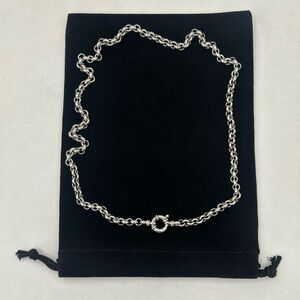 TOM WOOD Thick Rolo 925 Silver Necklace